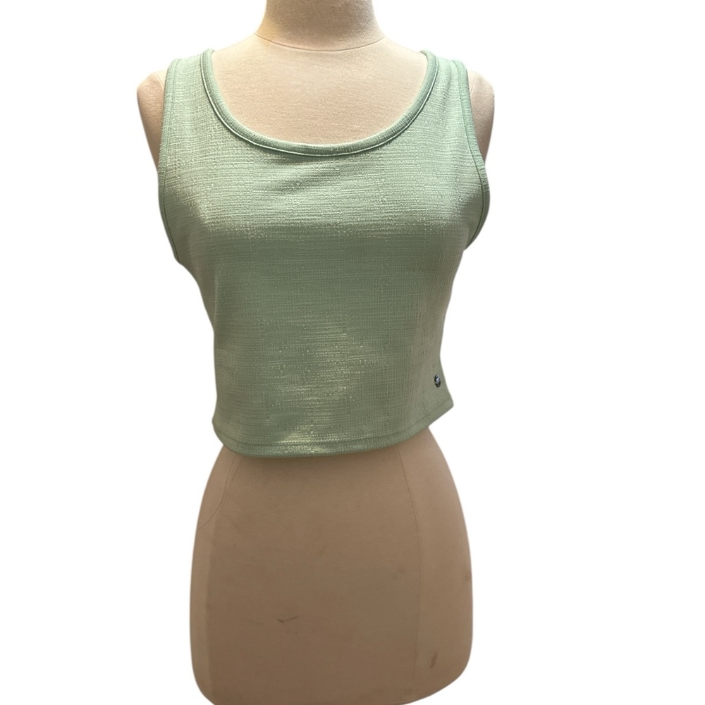 Roxy Light Green Crop Top